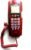 Savpesh Landline Telephone for Office  KX-T555 Corded Caller ID Phone  LAN Wire Fiber Support System Basic Calling Phone for Home & School Red (Telephone)