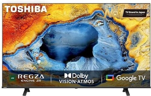 TOSHIBA C350NP 108 cm 43 inch 4K Ultra HD LED Google TV with Regza Engine 4K 2024 model (Smart TV)