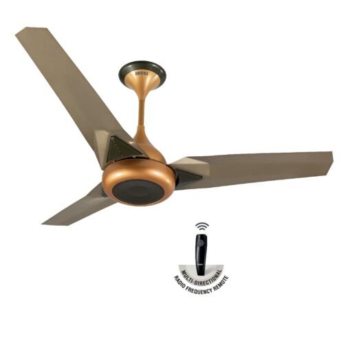 USHA Upsilon Plus 5 Star 1200mm 3 Blade BLDC Motor Ceiling Fan with Remote Whisper Quiet Operation Beige (Ceiling Fan)