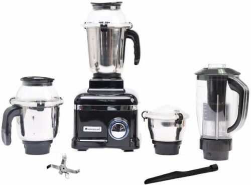 WONDERCHEF Sumo DLX 1000 Watt 4 Jars Mixer Grinder Advanced Air Ventilation System Black (Juicer)