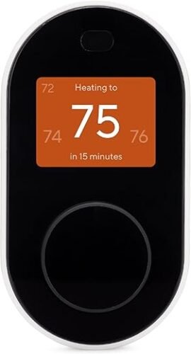 WYZE Smart Wifi Thermostat for Home with App Control Compatible with Alexa and Google Assistant Black (Smart Thermostat)